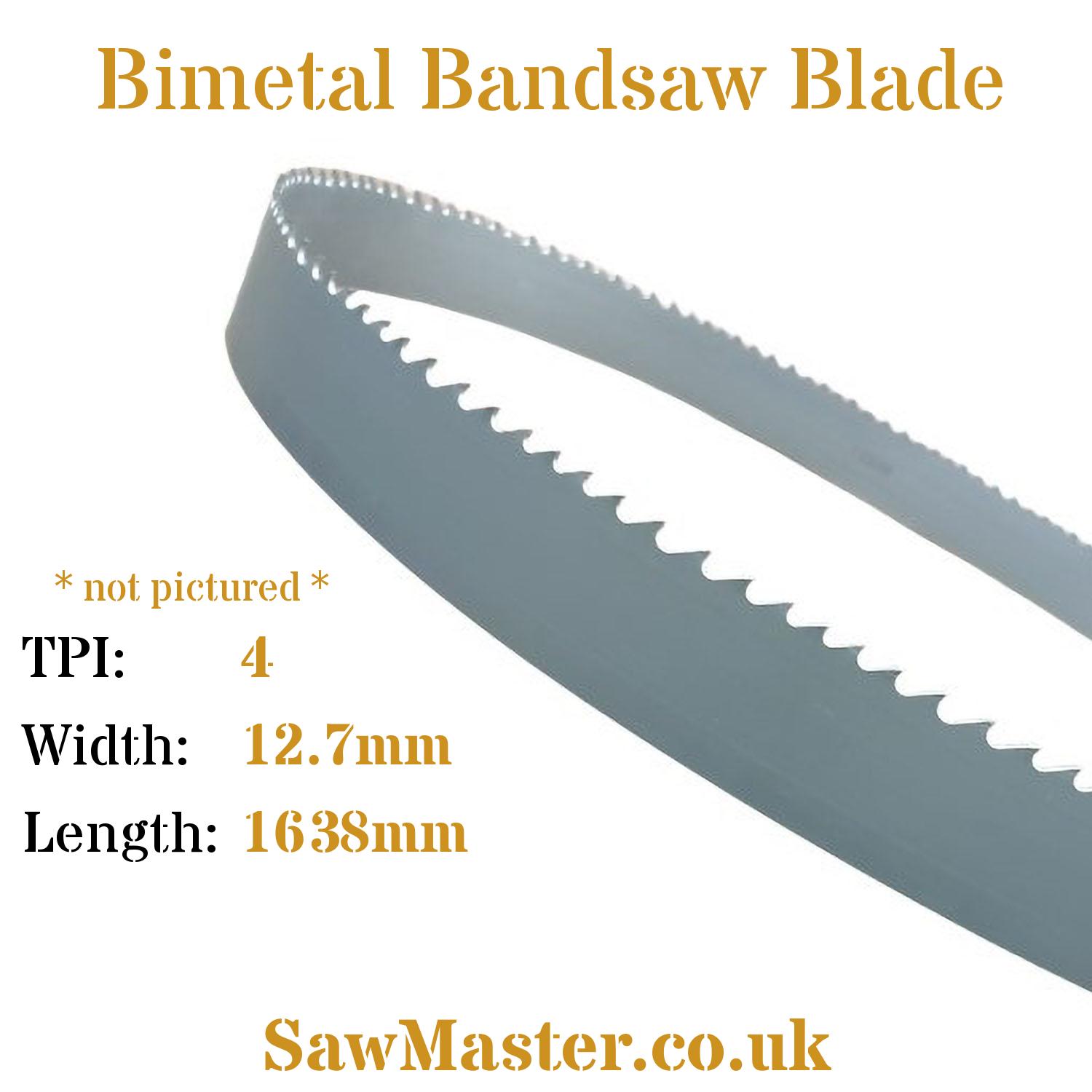 Bimetal Bandsaw Blade (L) 1647mm (W) 12.7mm X 4TPI - View #13